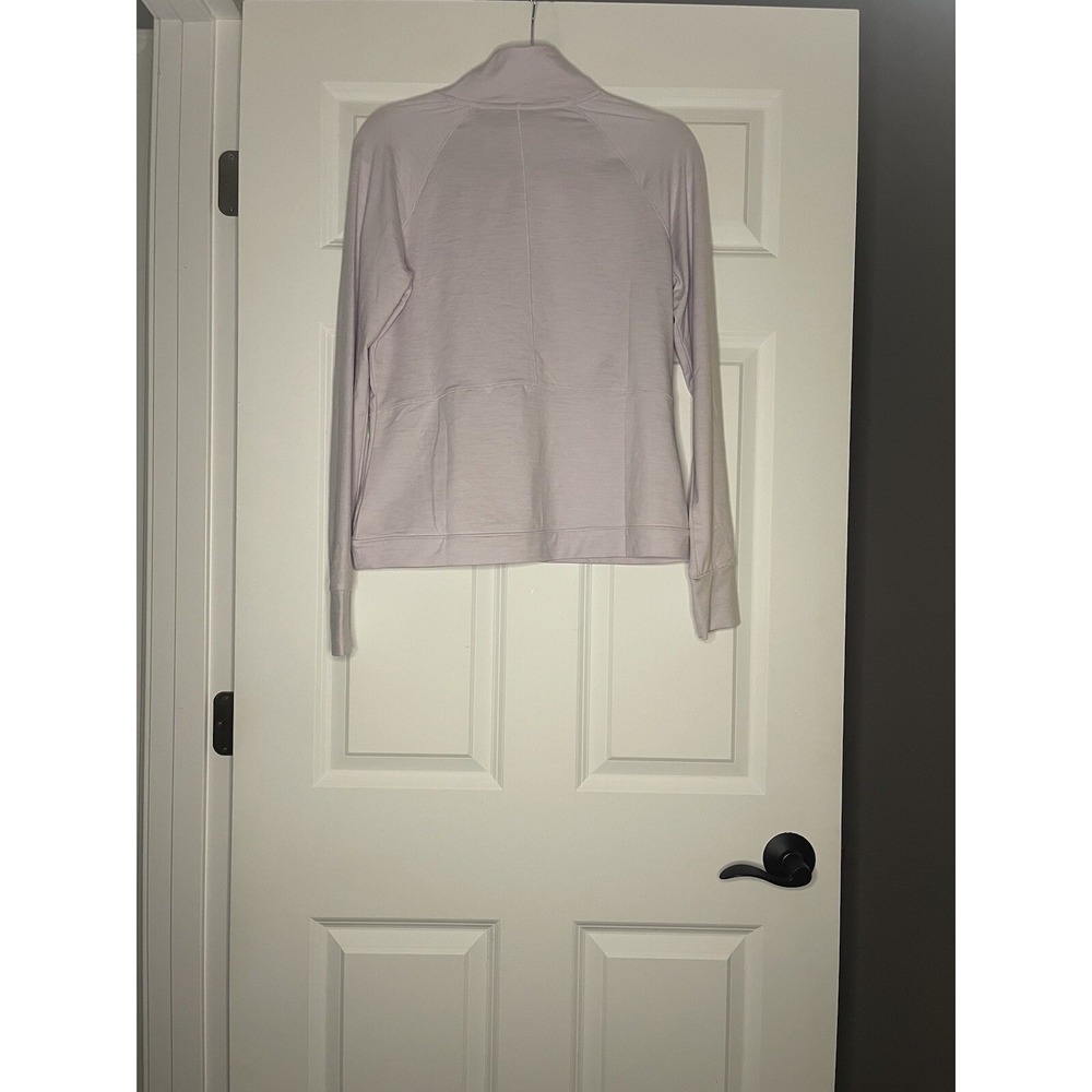 Layer 8 Half Zip Pullover Light Purple Medium - image 2
